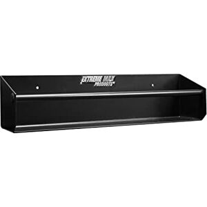 Extreme Max 5001.6137 Wall-Mount Aluminum Tie-Down Hanger Storage Rack Shelf for Enclosed Race Trailer, Shop, Garage, Storage Black Extreme Max 5001.6137 Wall-Mount Aluminum Tie-Down Hanger Storage Rack Shelf for Enclosed Race Trailer, Shop, Garage, Storage Black