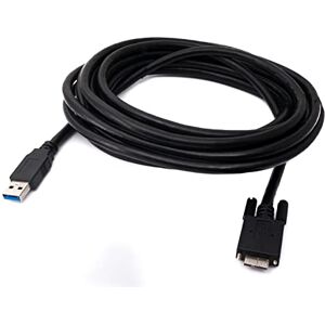SYSTEM-S USB 3.0 Cable 5 m Micro B Male to Type A Male Screw in Black SYSTEM-S USB 3.0 Cable 5 m Micro B Male to Type A Male Screw in Black