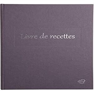 Exacompta Le Dauphin Ref. 207202D 1 cookbook Exterior and back in canvas Vertical format Dimensions: 22 x 17 cm Title in silver letters 96 white pages Purple colour Exacompta Le Dauphin Ref. 207202D 1 cookbook Exterior and back in canvas Vertical format Dimensions: 22 x 17 cm Title in silver letters 96 white pages Purple colour