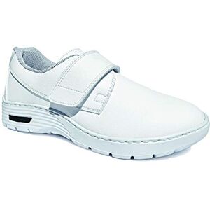 GIMA HF200 Professional Shoes, Sneakers Type, Unisex, Non Slip, Antistatic, Waterproof and Ulthra-Light, made of Breathable Microfibre Fabric, with Velcro Strap, White Colour, EU Size 42, 1 Pair. GIMA HF200 Professional Shoes, Sneakers Type, Unisex, Non Slip, Antistatic, Waterproof and Ulthra-Light, made of Breathable Microfibre Fabric, with Velcro Strap, White Colour, EU Size 42, 1 Pair.