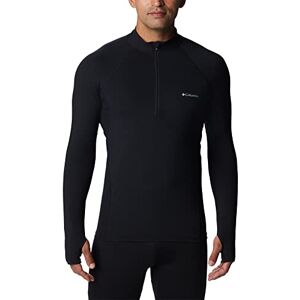 Columbia Men's Long Sleeve Baselayer with Half Zip, Midweight Stretch Black Columbia Men's Long Sleeve Baselayer with Half Zip, Midweight Stretch Black