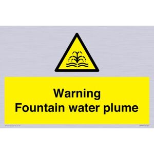 Viking Warning Fountain water plume Sign 300x200mm A4L Viking Warning Fountain water plume Sign 300x200mm A4L