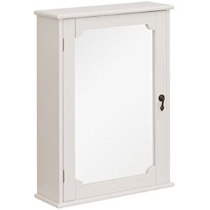 Premier Housewares Marcella Mirror Wall Cabinet, Ivory Premier Housewares Marcella Mirror Wall Cabinet, Ivory