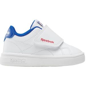 Reebok Unisex Kid's Court Clean Hook & Loop Sneaker, White/VECTORRED/VECTORBLUE, 25.5 Reebok Unisex Kid's Court Clean Hook & Loop Sneaker, White/VECTORRED/VECTORBLUE, 25.5
