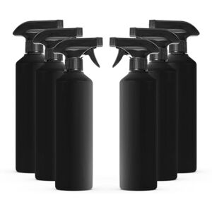 McKLords Pack of 6 Black Empty Plastic Water Spray Bottles for Cleaning 500ml Hand Trigger Empty Spray Bottles for Gardening and Home Cleaning Heavy duty Industrial Refillable McKLords Pack of 6 Black Empty Plastic Water Spray Bottles for Cleaning 500ml Hand Trigger Empty Spray Bottles for Gardening and Home Cleaning Heavy duty Industrial Refillable
