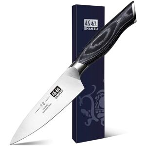 Shan Paring Knife Fruit Knife, 3.75 Inch Sharp Japanese High Carbon Steel Peeling Knives with K133 Ergonomic Handle Genbu Series Shan Paring Knife Fruit Knife, 3.75 Inch Sharp Japanese High Carbon Steel Peeling Knives with K133 Ergonomic Handle Genbu Series
