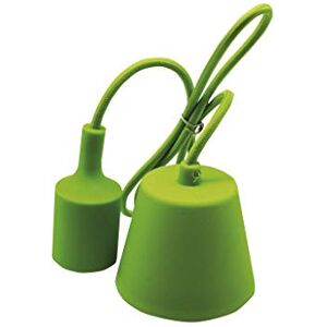 Brightium 1m E27 floral cable lamp holder made of green silicone.Bring a natural and vibrant touch to your decor, ideal for brightening up any corner of your home with style. Brightium 1m E27 floral cable lamp holder made of green silicone.Bring a natural and vibrant touch to your decor, ideal for brightening up any corner of your home with style.