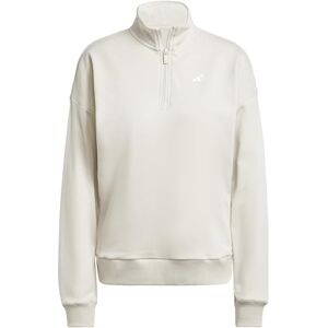 adidas Women's ESSENTIALS SMALL LOGO FRENCH TERRY QUARTER ZIP, wonder alumina/white, M adidas Women's ESSENTIALS SMALL LOGO FRENCH TERRY QUARTER ZIP, wonder alumina/white, M