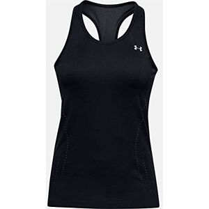 Under Armour Seamless Tank Black/Jet Gray/Metallic Silver (001), Small Under Armour Seamless Tank Black/Jet Gray/Metallic Silver (001), Small