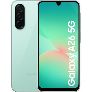 SAMSUNG Galaxy A26 5G Smartphone, Awesome Intelligence, 8GB Memory, 256GB Storage, 50MP Camera, Light Green, 3 Year Extended Warranty (UK Version) SAMSUNG Galaxy A26 5G Smartphone, Awesome Intelligence, 8GB Memory, 256GB Storage, 50MP Camera, Light Green, 3 Year Extended Warranty (UK Version)