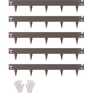VEVOR Steel Landscape Edging, 5 Packs 39 x 3 in Rust-Resistant Metal Landscape Edging, Bendable Garden Edging Border, Heavy Duty Lawn Edging, Easy-to-Install, Flower Bed Yard Pathway Divider Brown VEVOR Steel Landscape Edging, 5 Packs 39 x 3 in Rust-Resistant Metal Landscape Edging, Bendable Garden Edging Border, Heavy Duty Lawn Edging, Easy-to-Install, Flower Bed Yard Pathway Divider Brown