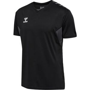 hummel Men's Hmlauthentic Pl Jersey S/S T-Shirt, Schwarz, L hummel Men's Hmlauthentic Pl Jersey S/S T-Shirt, Schwarz, L