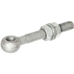 Alberts 417284 Eye Bolt with Accessories Suitable for Gate Hinges Hot-Dip Galvanised Thread M20 Length 150 mm Alberts 417284 Eye Bolt with Accessories Suitable for Gate Hinges Hot-Dip Galvanised Thread M20 Length 150 mm
