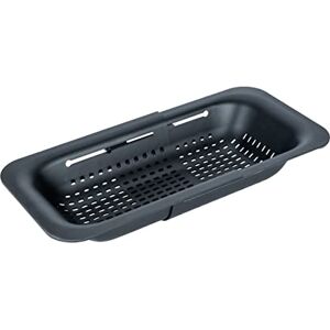 WENKO Sivo Sink Strainer Black for Clean and Hygienic Work, Polypropylene, 37-50 x 7 x 20 cm WENKO Sivo Sink Strainer Black for Clean and Hygienic Work, Polypropylene, 37-50 x 7 x 20 cm