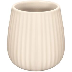 Kleine Wolke Toothbrush Mug Groove Accessories Colour Raffia Stoneware Length 9.5 x Width 9.5 x Height 10.3 cm Kleine Wolke Toothbrush Mug Groove Accessories Colour Raffia Stoneware Length 9.5 x Width 9.5 x Height 10.3 cm