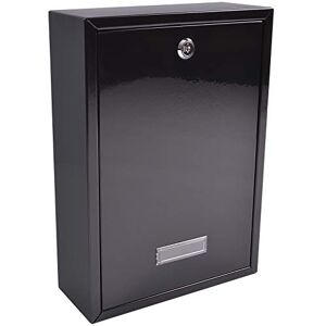 Burg-Wächter Burg-Wachter MB11BK Forth Rear Access Gate & Wall Mounted Galvanised Steel Lockable Weatherproof Post Box Black 25x35x10cm Burg-Wächter Burg-Wachter MB11BK Forth Rear Access Gate & Wall Mounted Galvanised Steel Lockable Weatherproof Post Box Black 25x35x10cm