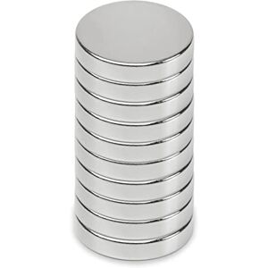 MAUL Neodymium Magnet Diameter 15 x 3 mm (Pack of 10) Magnets for Versatile Use Round Magnet with Elegant and Modern Design Magnets Strong for Magnetic Board, Magnetic Tape Silver MAUL Neodymium Magnet Diameter 15 x 3 mm (Pack of 10) Magnets for Versatile Use Round Magnet with Elegant and Modern Design Magnets Strong for Magnetic Board, Magnetic Tape Silver