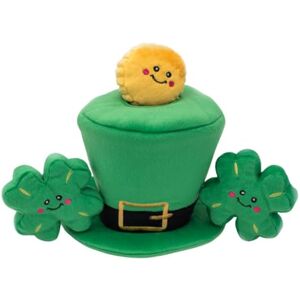 ZippyPaws Holiday Burrow Interactive Hide and Seek Puppy Toys Colorful Squeaky Dog Toys and Plush Dog Puzzles, St. Patrick's Day Leprechaun Hat ZippyPaws Holiday Burrow Interactive Hide and Seek Puppy Toys Colorful Squeaky Dog Toys and Plush Dog Puzzles, St. Patrick's Day Leprechaun Hat