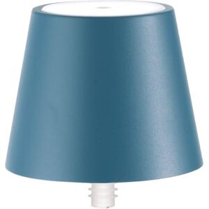 Zafferano , Poldina Stopper Lamp, Cordless Rechargeable Bottle Lamp with Touch Control, Suitable for Indoor and Outdoor Use, Dimmer, 2200-3000 K, Height 11 cm, Colour Avio Blue Zafferano , Poldina Stopper Lamp, Cordless Rechargeable Bottle Lamp with Touch Control, Suitable for Indoor and Outdoor Use, Dimmer, 2200-3000 K, Height 11 cm, Colour Avio Blue