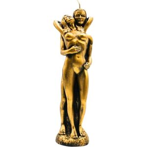 Dekohelden24 High-Quality Candle as a Couple in Gold, Size L x W x H: Approx. 6 x 6 x 29 cm Dekohelden24 High-Quality Candle as a Couple in Gold, Size L x W x H: Approx. 6 x 6 x 29 cm