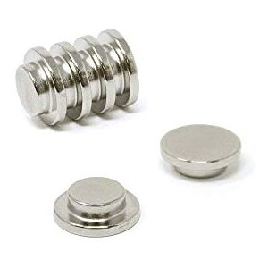 FIRST4MAGNETS N42 Neodymium Top Hat Magnet for Office, Fridge, Whiteboard, Refrigerator and DIY 15mm dia x 5mm thick 3.2kg Pull Pack of 4 FIRST4MAGNETS N42 Neodymium Top Hat Magnet for Office, Fridge, Whiteboard, Refrigerator and DIY 15mm dia x 5mm thick 3.2kg Pull Pack of 4