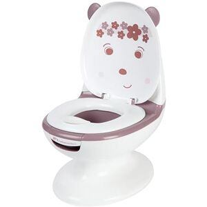 Bebeconfort Mini Size Toilet, Baby Potty Training Toilet, 1-4 Years, 0-20 Kg, Lifelike Design With Splash Guard, Real Flush Sound, Removable Bowl, Easy to Clean, Rubber Foot, Bear Lavender Bebeconfort Mini Size Toilet, Baby Potty Training Toilet, 1-4 Years, 0-20 Kg, Lifelike Design With Splash Guard, Real Flush Sound, Removable Bowl, Easy to Clean, Rubber Foot, Bear Lavender