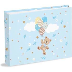 Mareli Album 20 x 16 cm with 30 White Sheets (60 Pages) in Thick and Durable Cardboard Intervaled with Pergamino Laminated Paper Cover, Light Blue Bear Mareli Album 20 x 16 cm with 30 White Sheets (60 Pages) in Thick and Durable Cardboard Intervaled with Pergamino Laminated Paper Cover, Light Blue Bear