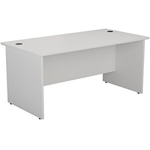 Office Hippo Heavy Duty Rectangular Desk, Home Office Table With Integrated Cable Ports, PC Desk for Work or Home, 5 Yr Warranty, MFC, White, 140cm x 80cm Office Hippo Heavy Duty Rectangular Desk, Home Office Table With Integrated Cable Ports, PC Desk for Work or Home, 5 Yr Warranty, MFC, White, 140cm x 80cm