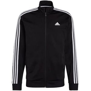 adidas Men's Essentials Warm-Up 3-Stripes Track Jacket, Black/White, S adidas Men's Essentials Warm-Up 3-Stripes Track Jacket, Black/White, S