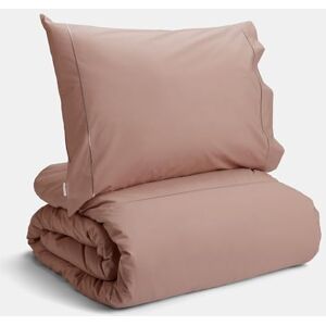 Bianca Plain Dyed Rose Tan 100% Cotton Percale Duvet Cover Set for 180cm Bed Bianca Plain Dyed Rose Tan 100% Cotton Percale Duvet Cover Set for 180cm Bed