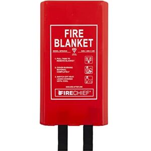 Firechief BPR4/K40 Kitemarked Budget Fire Blanket Commercial Fire Blanket (1.8m x 1.8m) With Durable Plastic Case Suitable For Use At Home, In The Workplace And On A Person Firechief BPR4/K40 Kitemarked Budget Fire Blanket Commercial Fire Blanket (1.8m x 1.8m) With Durable Plastic Case Suitable For Use At Home, In The Workplace And On A Person
