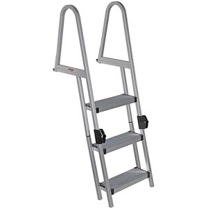 Extreme Max 3005.5284 Heavy-Duty Aluminum Pontoon & Dock Ladder with 15.75" Wide Fold-Up Steps 3-Step, 300 lbs. Weight Capacity Extreme Max 3005.5284 Heavy-Duty Aluminum Pontoon & Dock Ladder with 15.75" Wide Fold-Up Steps 3-Step, 300 lbs. Weight Capacity