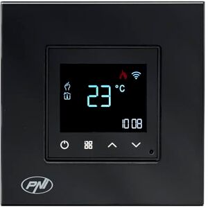 PNI Smart thermostat CT25B WiFi for gas heating plant, recessed mounting, 16A, control from the Tuya Smart application, daily programming, manual/automatic mode, black color PNI Smart thermostat CT25B WiFi for gas heating plant, recessed mounting, 16A, control from the Tuya Smart application, daily programming, manual/automatic mode, black color