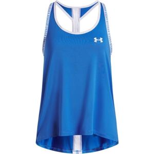 Under Armour Girls' Tech Knockout Tank, Ultra-Soft and Breathable Girls' Top for Training and Athletics, Lightweight Sports Tank Top, Blue Atlantis White, YM Under Armour Girls' Tech Knockout Tank, Ultra-Soft and Breathable Girls' Top for Training and Athletics, Lightweight Sports Tank Top, Blue Atlantis White, YM