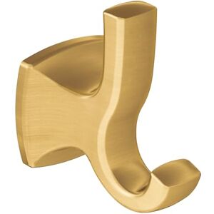 Moen Voss Brushed Gold Double Robe Hook, YB5103BG Moen Voss Brushed Gold Double Robe Hook, YB5103BG