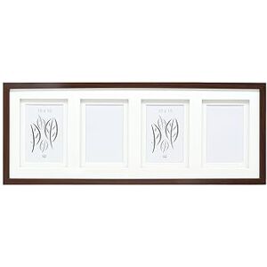 Deknudt Frames S65KQ4-10.0X15.0 Photo Frame, Double Mat Frames for 4 Photos Brown Wood 63 x 24.5 x 2.3 cm Deknudt Frames S65KQ4-10.0X15.0 Photo Frame, Double Mat Frames for 4 Photos Brown Wood 63 x 24.5 x 2.3 cm
