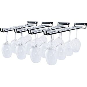 AMUFYSHH 4 Packs Wine Glass Holder Stemware Rack Wall Mountable Heavy Duty Thick Wrought Iron Black 12 Inch AMUFYSHH 4 Packs Wine Glass Holder Stemware Rack Wall Mountable Heavy Duty Thick Wrought Iron Black 12 Inch