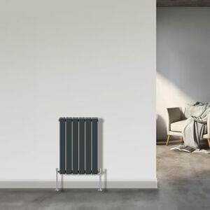 NRG Horizontal Flat Double Column Radiator Anthracite 600x408 Central Heating Rads NRG Horizontal Flat Double Column Radiator Anthracite 600x408 Central Heating Rads