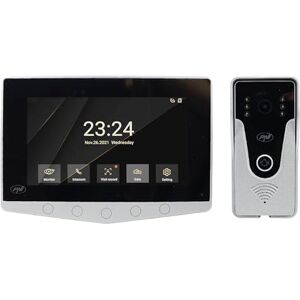 PNI DF780 Video Intercom with 1 Monitor, 7 Inch 1080p Touchscreen, Card Slot, IP65 Supports Serial Connection of 4 Monitors, 2 External Units and 2 CCTV Cameras PNI DF780 Video Intercom with 1 Monitor, 7 Inch 1080p Touchscreen, Card Slot, IP65 Supports Serial Connection of 4 Monitors, 2 External Units and 2 CCTV Cameras