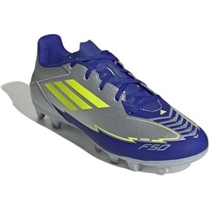 adidas Unisex F50 Club Football Boots FG/MG, Silver met./Solar Yellow/Lucid Blue, 8 UK adidas Unisex F50 Club Football Boots FG/MG, Silver met./Solar Yellow/Lucid Blue, 8 UK