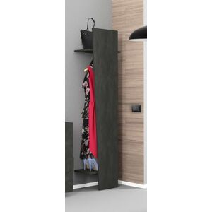 Dmora Entrance Furniture Sante, Modern multifunction entrance, Multipurpose cabinet for atrium, 100% Made in Italy, cm 50x30h200, Anthracite Dmora Entrance Furniture Sante, Modern multifunction entrance, Multipurpose cabinet for atrium, 100% Made in Italy, cm 50x30h200, Anthracite