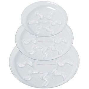 Idyllize 15 Pack Assorted Sizes 6 8 10 Inch Clear Thick Plastic Heavy Duty Sturdy Plant Saucer Drip Trays for pots, 5 Pieces of Each Size (Assorted Sizes 6'', 8'', 10'') Idyllize 15 Pack Assorted Sizes 6 8 10 Inch Clear Thick Plastic Heavy Duty Sturdy Plant Saucer Drip Trays for pots, 5 Pieces of Each Size (Assorted Sizes 6'', 8'', 10'')