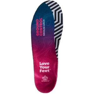Spenco Ground Control Medium Arch Insole – Supportive Cushioning with Decoupled Heel Energy Return Polymer Pads Reduces Pronation Ideal for Active Individuals 1 Pair Included-UK Size 3-5 Spenco Ground Control Medium Arch Insole – Supportive Cushioning with Decoupled Heel Energy Return Polymer Pads Reduces Pronation Ideal for Active Individuals 1 Pair Included-UK Size 3-5