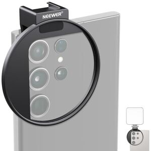 NEEWER Upgraded 67mm Phone Filter Mount Threaded Lens Filter Clip w/ Cold Shoe Mount, Locking Knob, 13mm Opening Compatible with iPhone 16 15 Pro Max Plus 14 13 Samsung Galaxy S22 S23 S24 Ultra, LA006 NEEWER Upgraded 67mm Phone Filter Mount Threaded Lens Filter Clip w/ Cold Shoe Mount, Locking Knob, 13mm Opening Compatible with iPhone 16 15 Pro Max Plus 14 13 Samsung Galaxy S22 S23 S24 Ultra, LA006