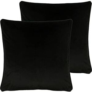 Evans Lichfield furn. Opulence Twin Pack Polyester Filled Cushions, Jet, 55 x 55cm Evans Lichfield furn. Opulence Twin Pack Polyester Filled Cushions, Jet, 55 x 55cm