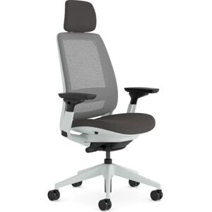 Steelcase Series 2 Ergonomic Office Chair With LiveBack Lumbar Support, 4D Armrests, Adjustable Headrest Nickel/Anthracite, 72 x 64 x 127 Steelcase Series 2 Ergonomic Office Chair With LiveBack Lumbar Support, 4D Armrests, Adjustable Headrest Nickel/Anthracite, 72 x 64 x 127