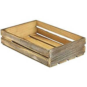 Genware NEV-TR225 Wooden Crate, Dark Rustic Finish, 35 cm x 23 cm x 8 cm Genware NEV-TR225 Wooden Crate, Dark Rustic Finish, 35 cm x 23 cm x 8 cm