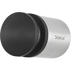 blomus 4 cm Stainless Steel/Plastic Entra Wall Mounted Door Stop, Silver/Black blomus 4 cm Stainless Steel/Plastic Entra Wall Mounted Door Stop, Silver/Black