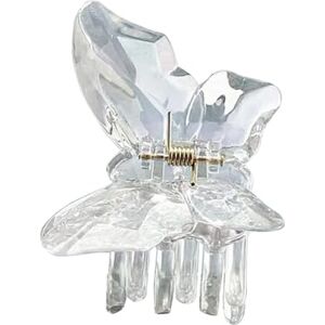 lxuebaix Transparent Butterfly Shape Hair Claw Side Braids Woman Skincare Makeup Washing Face Hair Clip Wedding Party Hair Claw lxuebaix Transparent Butterfly Shape Hair Claw Side Braids Woman Skincare Makeup Washing Face Hair Clip Wedding Party Hair Claw