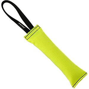 DINGO GEAR WWW.DINGOGEAR.COM 1977 DINGO GEAR Firehose Bite Tug 1 Handle Heavy Duty Toy for K9 IGP Dog Training Sports Play Fetch Bite Work Floating Tug of War to Fire Up Prey Drive Size XXL Yellow S00304 DINGO GEAR WWW.DINGOGEAR.COM 1977 DINGO GEAR Firehose Bite Tug 1 Handle Heavy Duty Toy for K9 IGP Dog Training Sports Play Fetch Bite Work Floating Tug of War to Fire Up Prey Drive Size XXL Yellow S00304